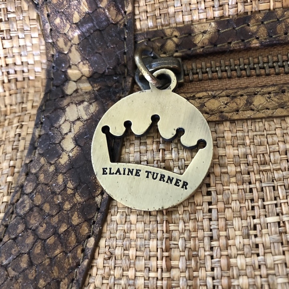 Elaine Turner Preowned "straw" handbag - Picture 4 of 8